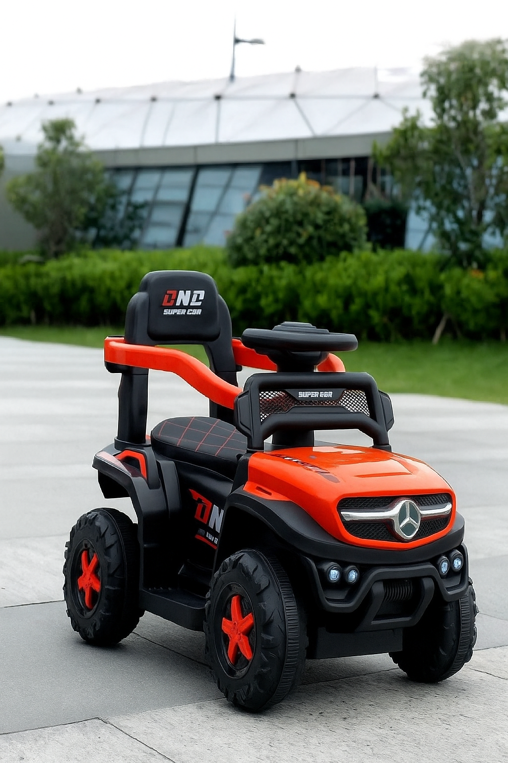 Электромобиль для детей на аккумуляторе, ручное управление, Толокар. без ручки