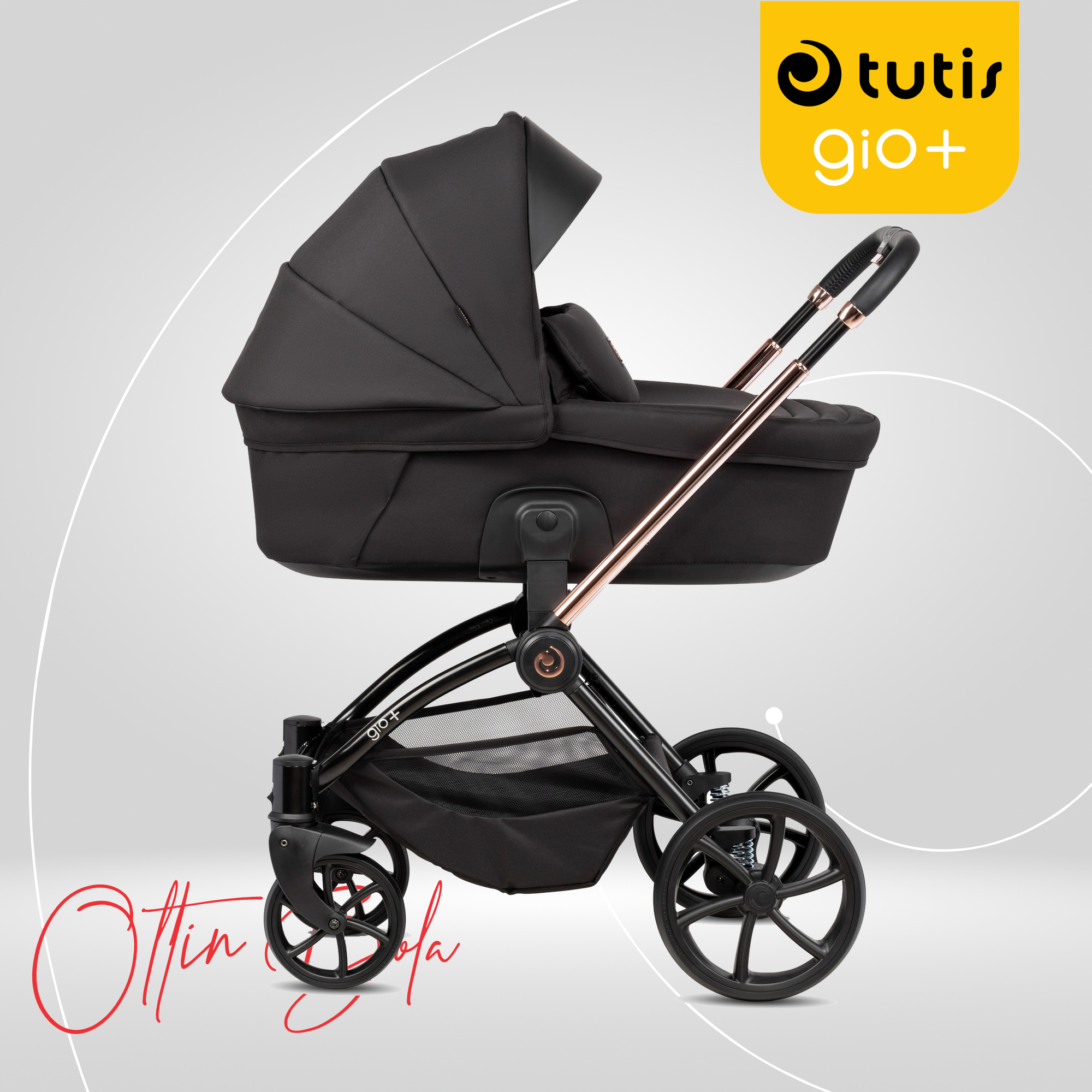 Коляска детская Tutis "GIO+", универсальная, 2 в 1, 143135 NERO — фото 1