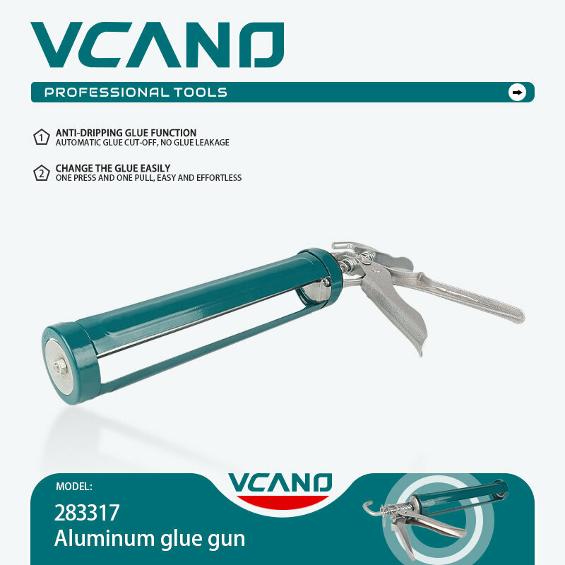 Пистолет для силикона и герметика Vcano