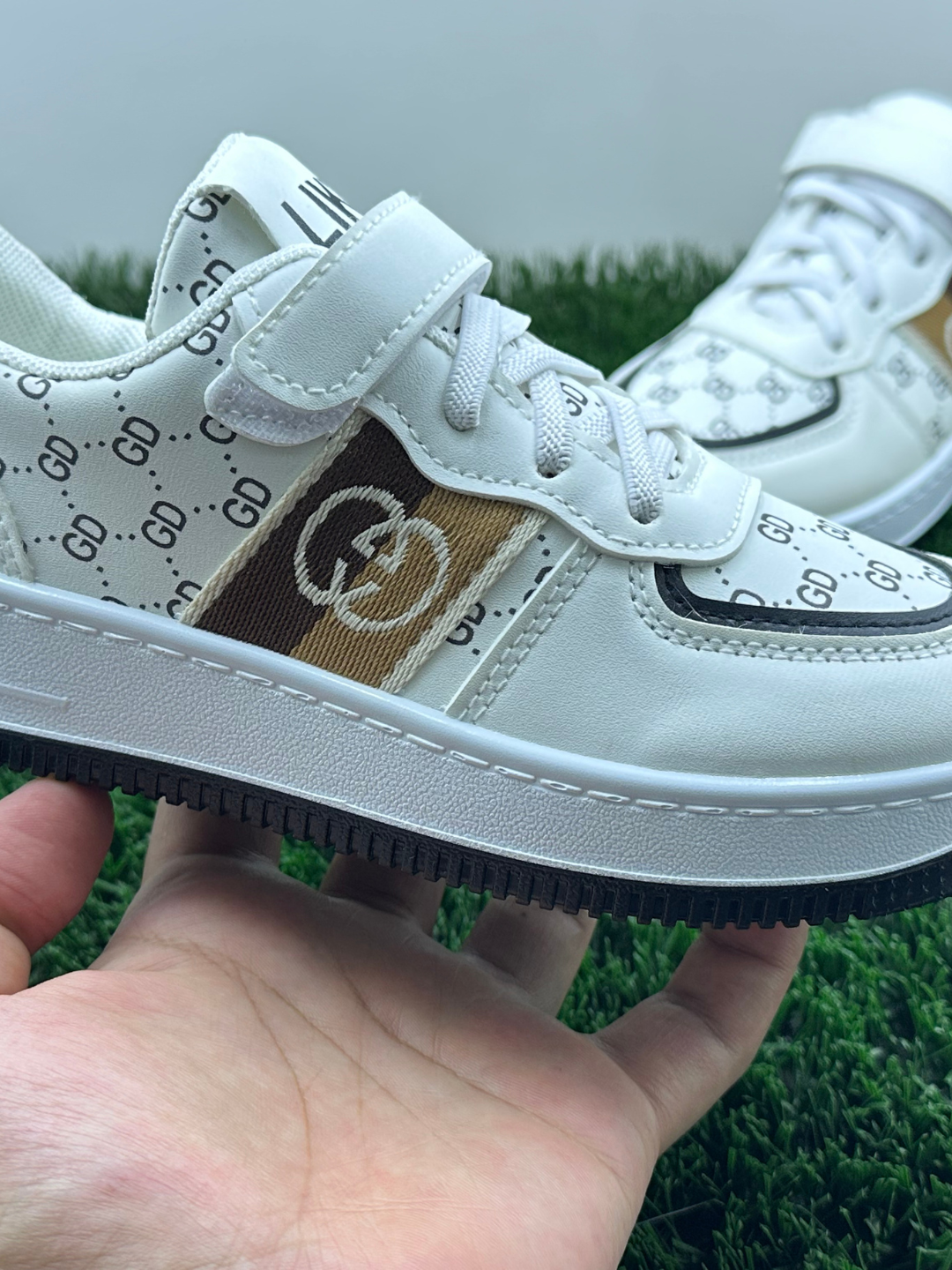 Кроссовки LIDER, размер 30, белый/коричневый — фото 1