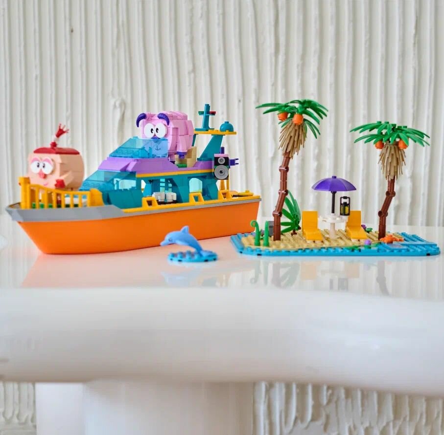 Конструктор Смешарики : Нюша и Бараш на корабле, AB-1508 — фото 1