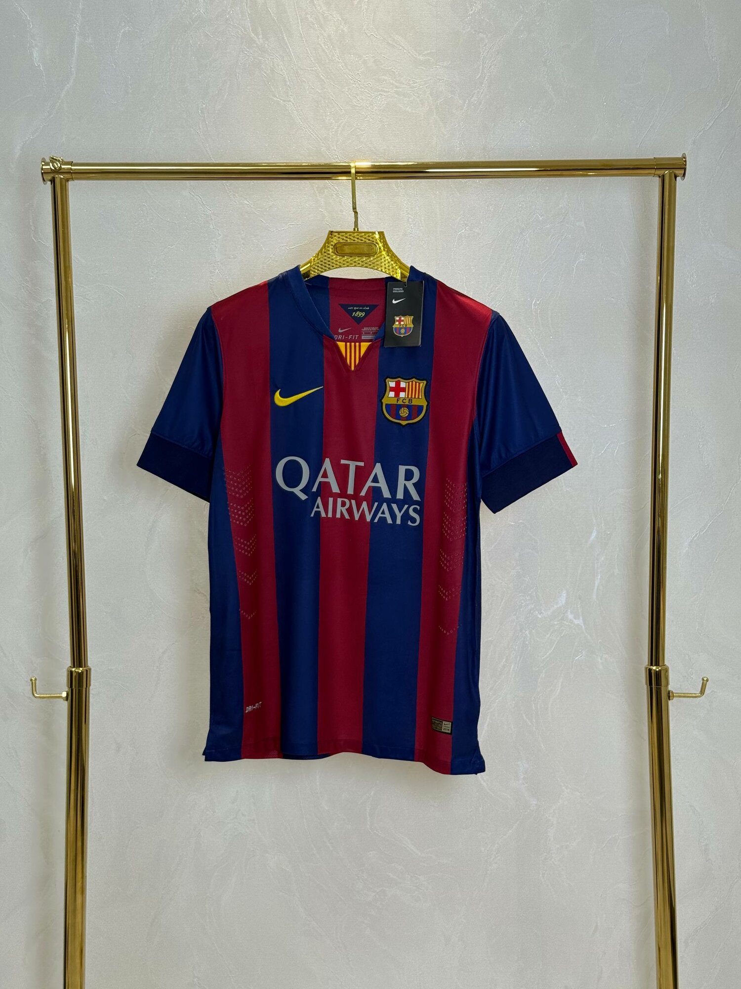 Футболка "Neymar Jr", реплика, FC Barcelona, мужская, стиль "Барселона" — фото 1