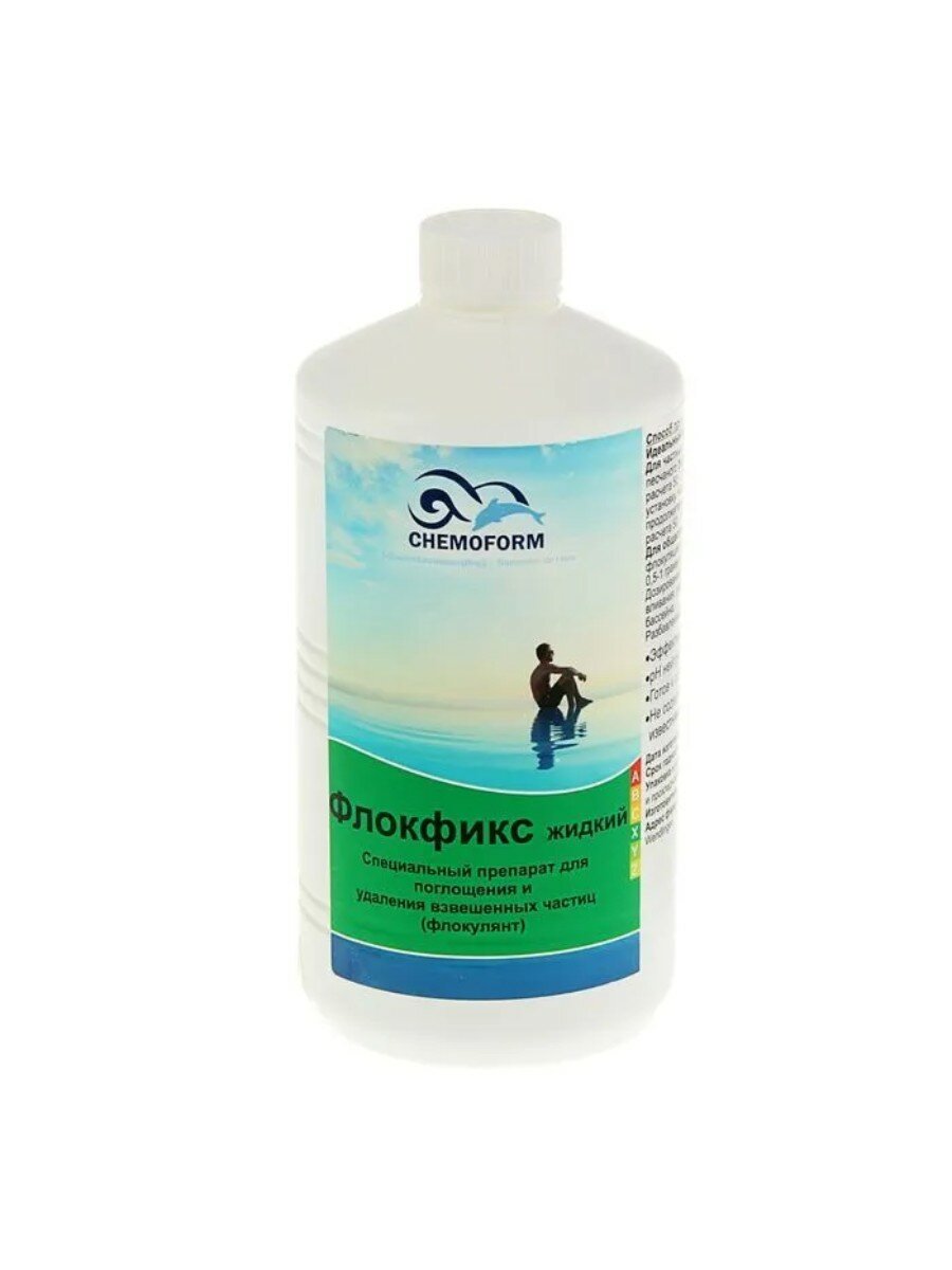 Флокфикс жидкий флокулянт 1л Chemoform /0901001 для бассейна