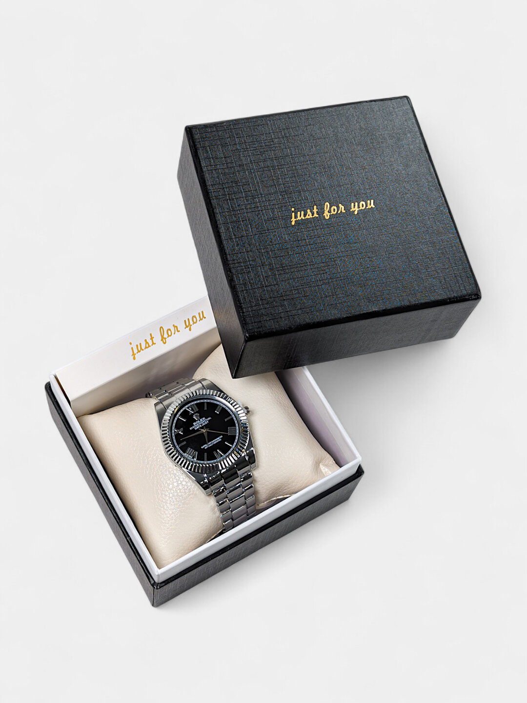 Наручные часы Rolex Classic, черный/черный