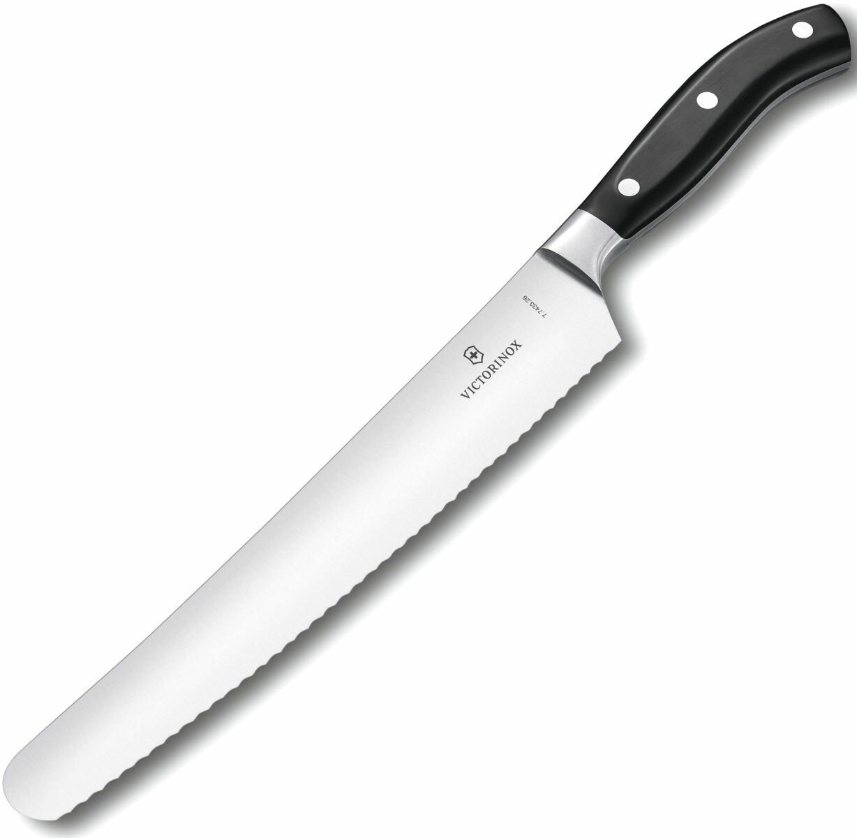 Нож кухонный Victorinox "Grand Maitre", лезвие 26 см, черный, (7.7433.26G)