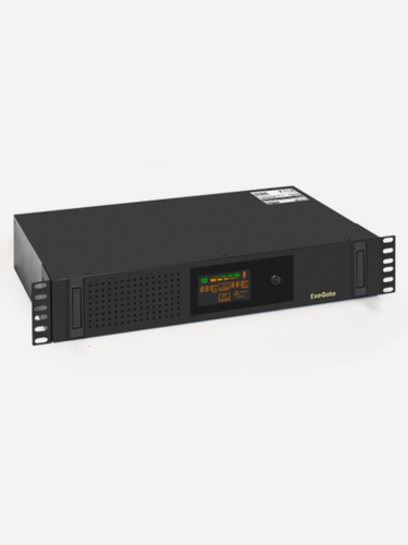 Изображение товара ИБП Источник бесперебойного питания Exegate ServerRM UNL-2000. LCD. AVR.2SH.3C13. USB.2U 1200 Вт, Line-Interactive