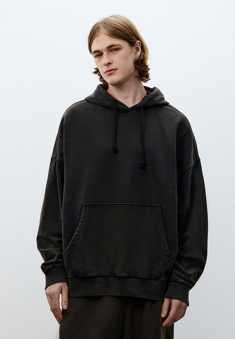 Худи Befree Man Basic, размер M, , черный — фото 1