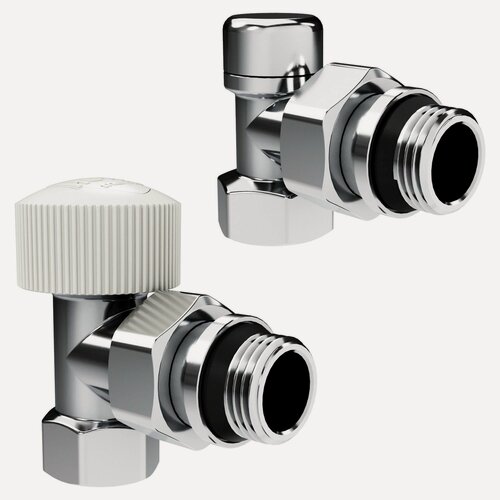 Изображение товара Набор термостатический угловой Royal Thermo Design 1/2"М30х1,5 (Хром)