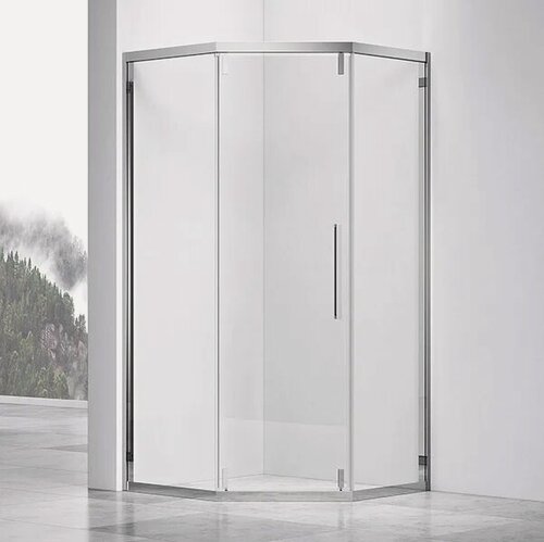 Изображение товара Душевой уголок Vincea Show VSP1-4SH100CL без поддона, стеклянный, 99x100, пятиугольный, раздвижной, итальянский