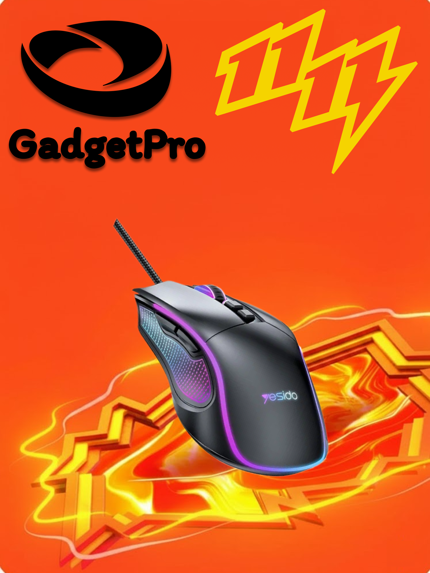 Беспроводная мышь Yesido KB20: эргономичный дизайн, оптический сенсор, для дома и офиса