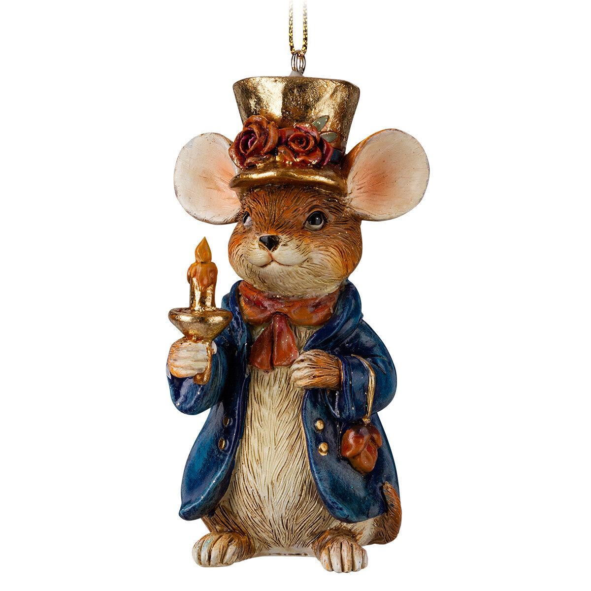 Украшение ErichKrause Decor Мышь со свечой 10см