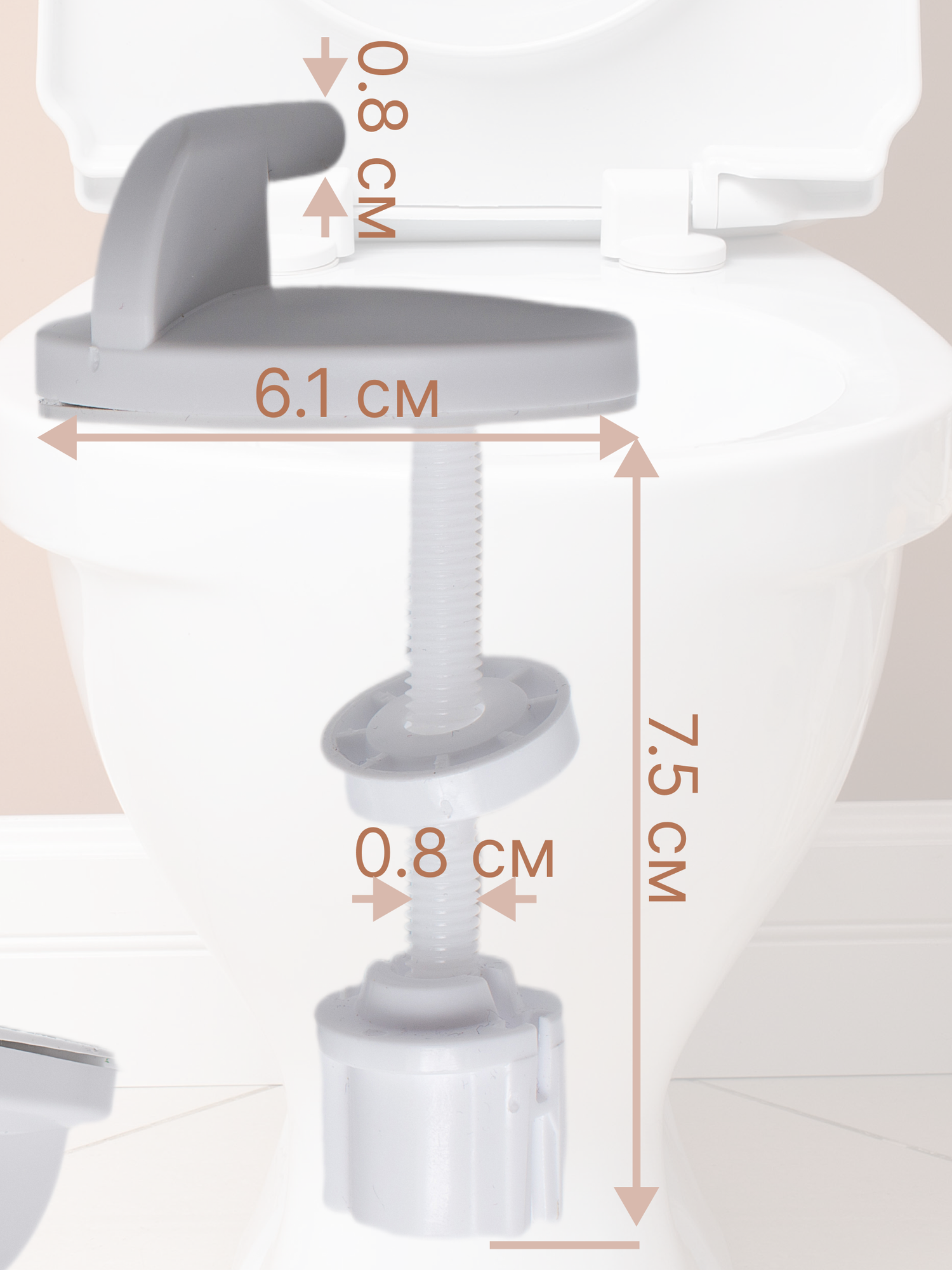 Крепления для крышки унитаза универсальное держатель сиденья — фото 1