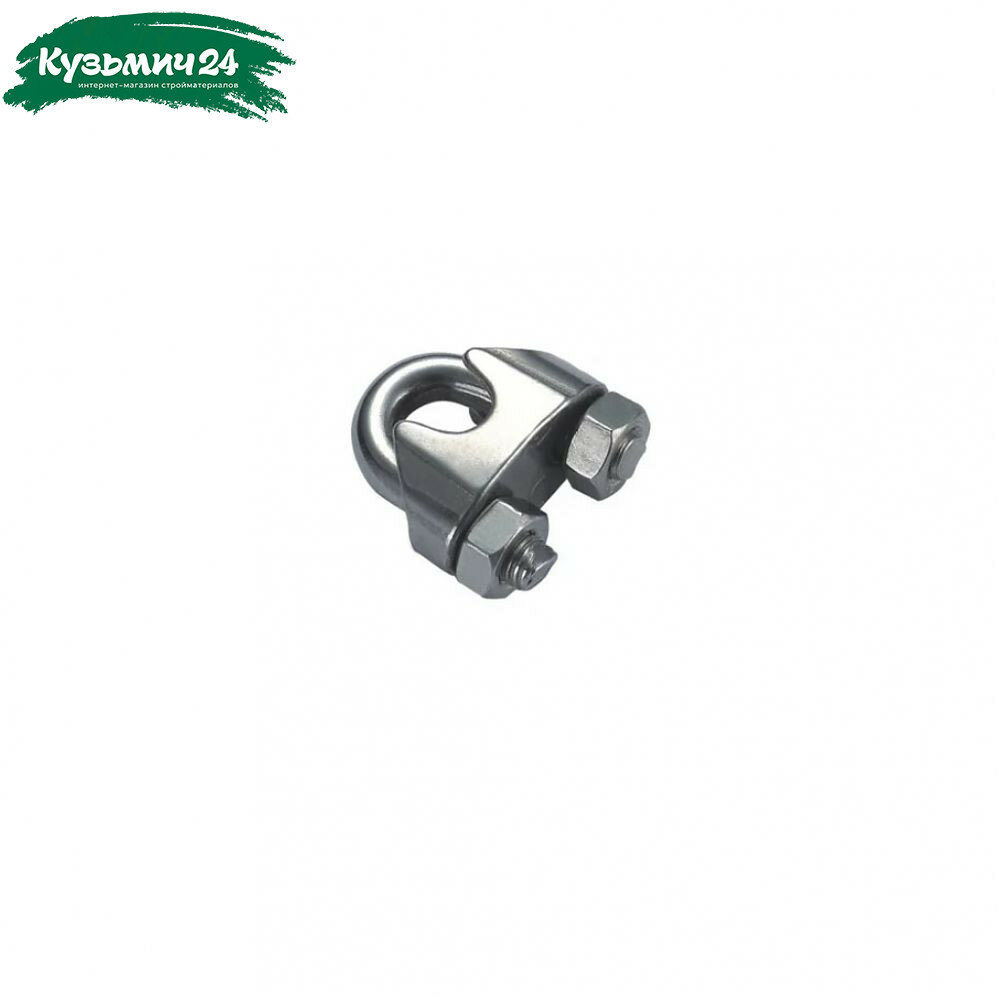 Зажим для троса DIN 741 нержавеющий AISI 304 диаметр 3 мм