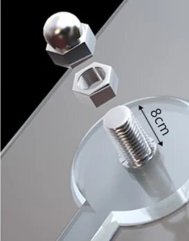 Крючки настенные CORATED 10 шт 5x8cm Серебряный