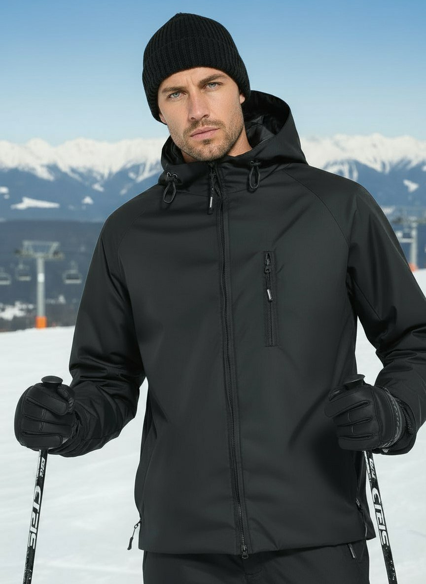 Куртка горнолыжная Бисер РИТМ размер 96-100/182-188 черный