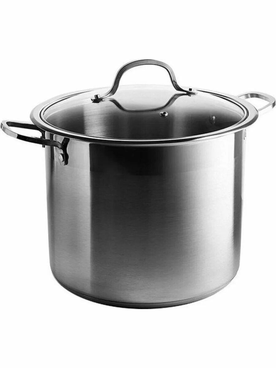 Кастрюля Webber  BE 128   нержавеющая сталь  капсульное дно  серебристая  12 л