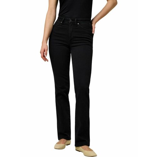 фото Джинсы wrangler women straight jeans, размер 32/30, черный
