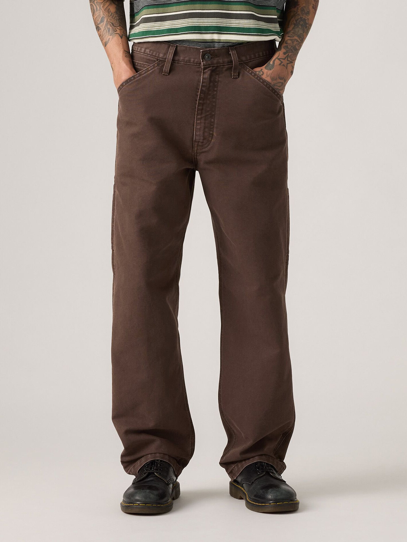 Джинсы классические Levi's, размер 34/32, коричневый