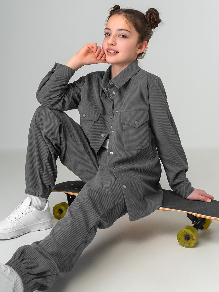 Комплект одежды Happyfox для девочки размер 158 серый