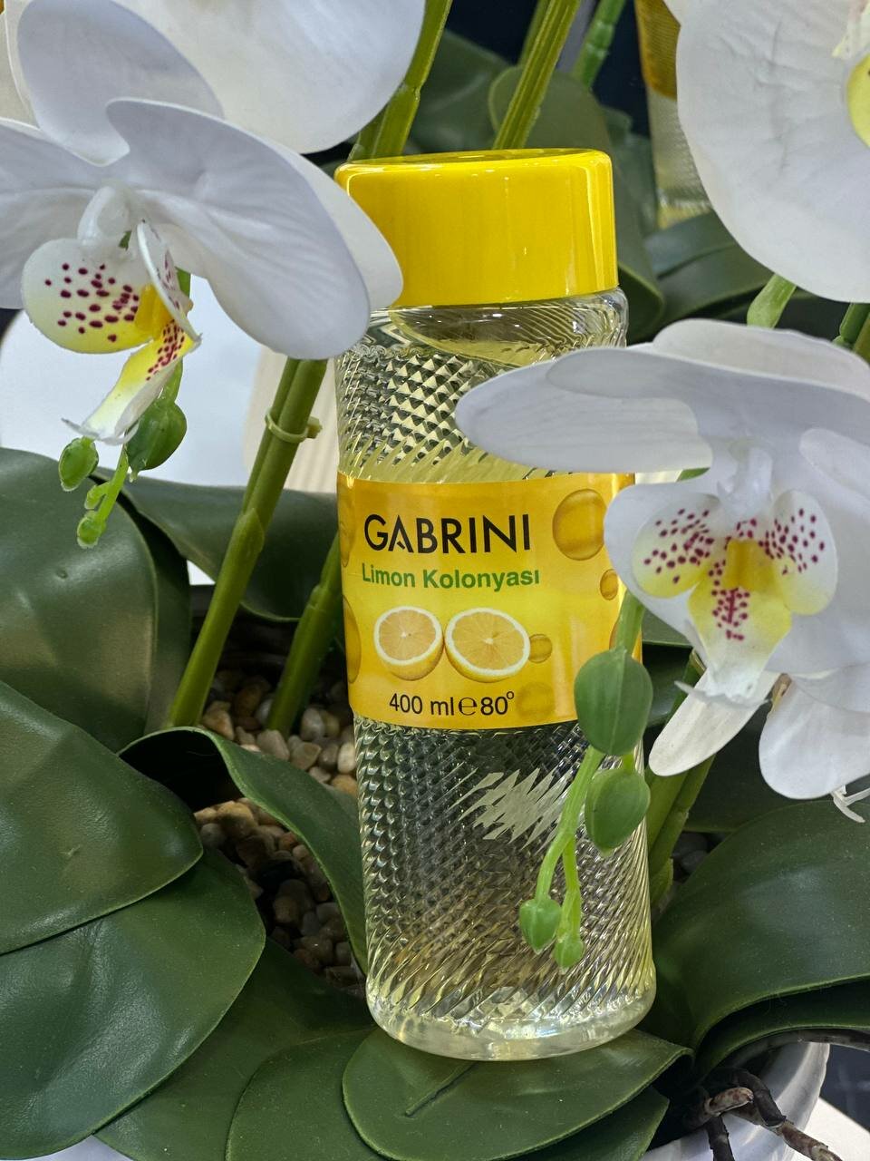 Одеколон Gabrini "LEMON COLOGNE", антибактериальный эффект, с цитрусовым ароматом, 400мл — фото 1