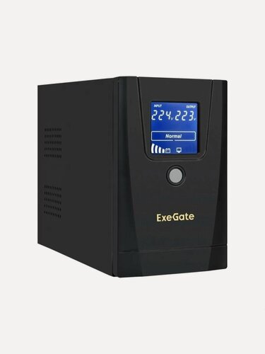 Изображение товара ИБП ExeGate "SpecialPro" Smart EX292787RUS, черный, LCD экран, 1000 ВА/ 550 Вт
