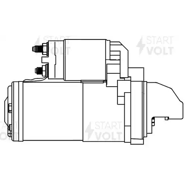 STARTVOLT lst-2006 стартер для а / м Peugeot (Пежо) partner (08-) / Citroen (Ситроен) c4 grand Picasso (Пикасо) (06-) 1.6hdi
