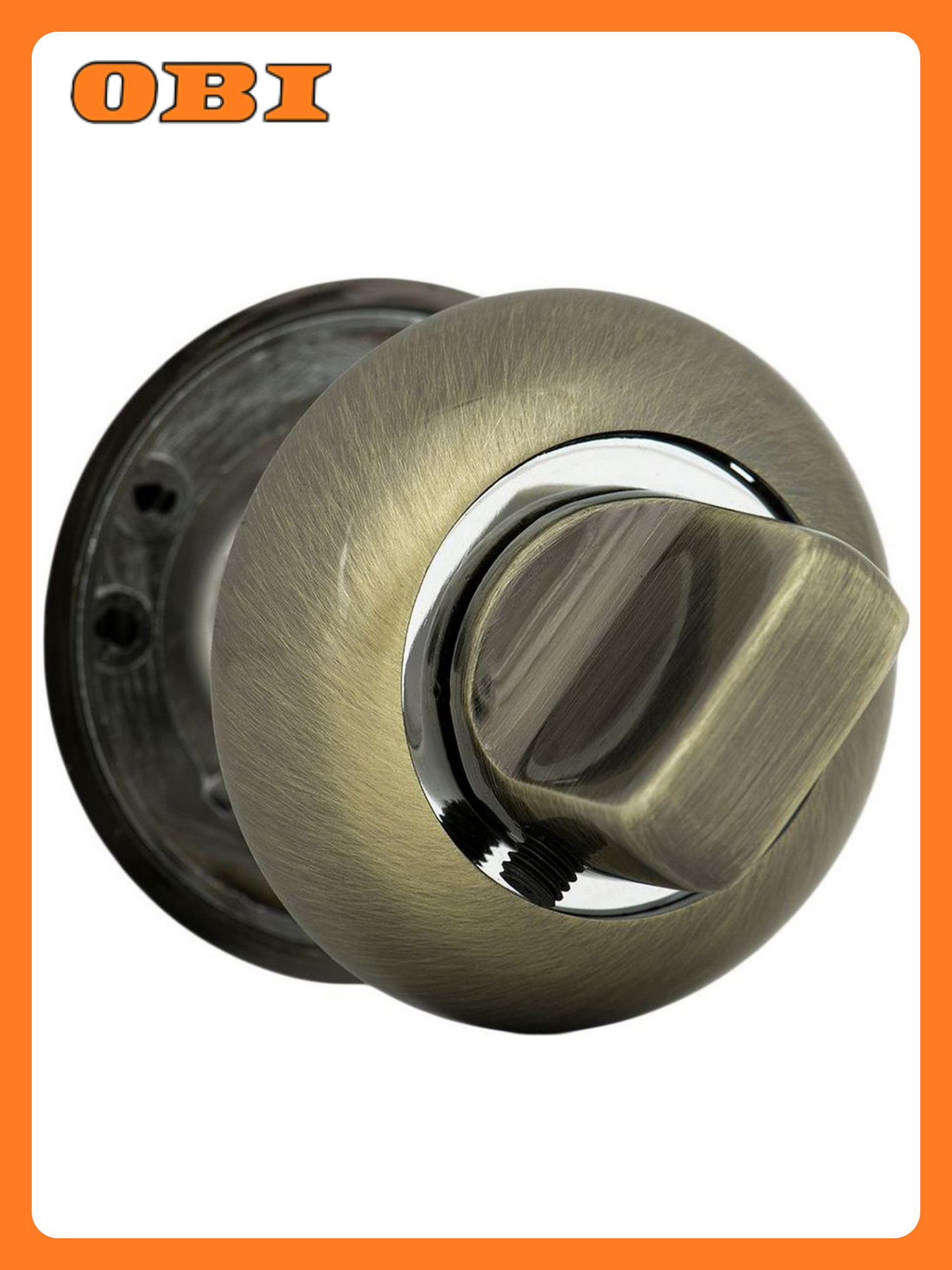 Дверная накладка-фиксатор фабрика замков FZ AB BK античная бронза