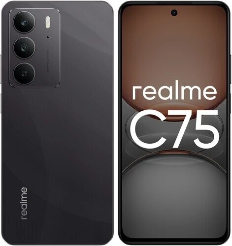 Смартфон Realme C75 8/256ГБ IPS экран 6.72" Storm Black(черный) — фото 1