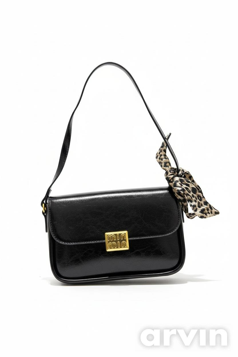 Сумка клатч , фактура гладкая, черный — фото 1