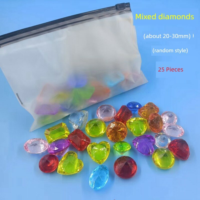 Детские игрушки из драгоценных камней для девочек 3-7 лет, кристалл-бриллиант, принцесса, разноцветные, ручной работы,