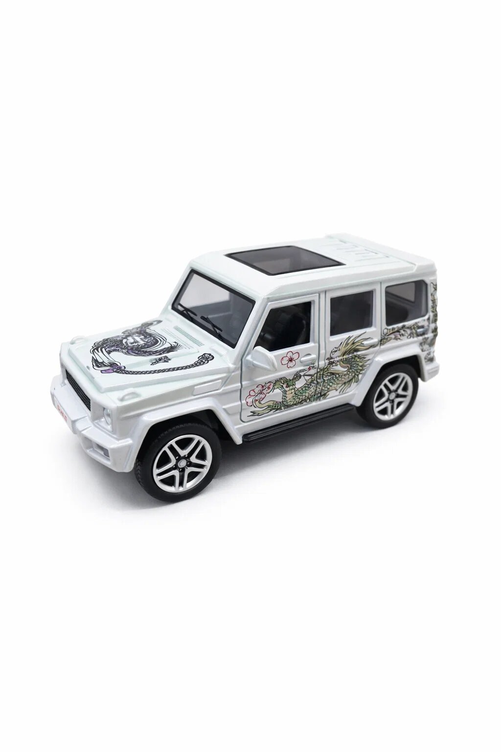 Машинка Majorette Mercedes-Benz G500 в пластиковой упаковке белая