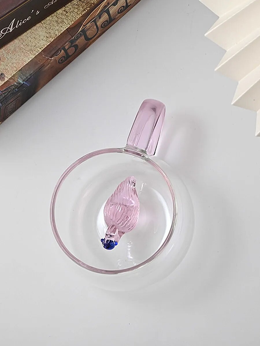 Милая кружка для чая с фигуркой внутри — фото 1