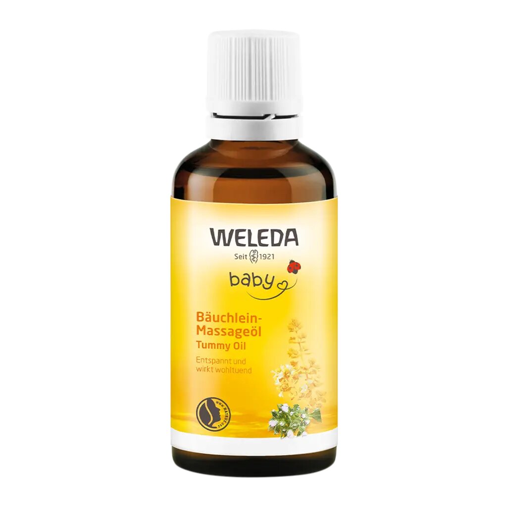 Weleda Детское масло для массажа животика для младенцев 50 мл 1 шт
