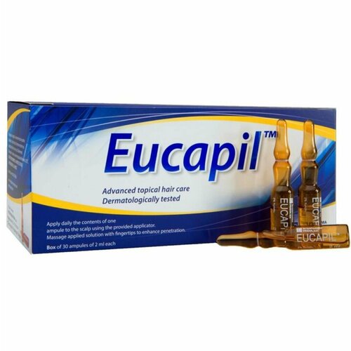Eucapil/эвкапил современное эффективное средство для роста волос, 30x2мл. Произведено в Чехии.