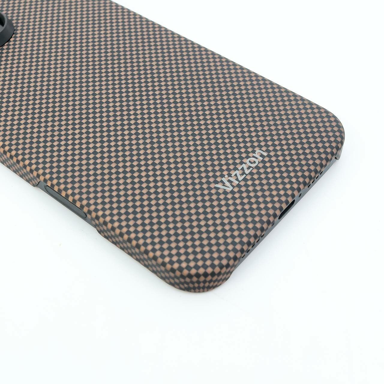 Чехол Vizzon "ARMA", для iPhone 16 Pro Max, ударопрочный поликарбонат/ткань/резина — фото 1