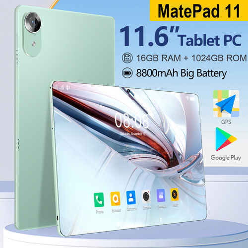 Мощный игровой планшет с чехлом и клавиатурой 12 гб512 гб зеленый 10568₽