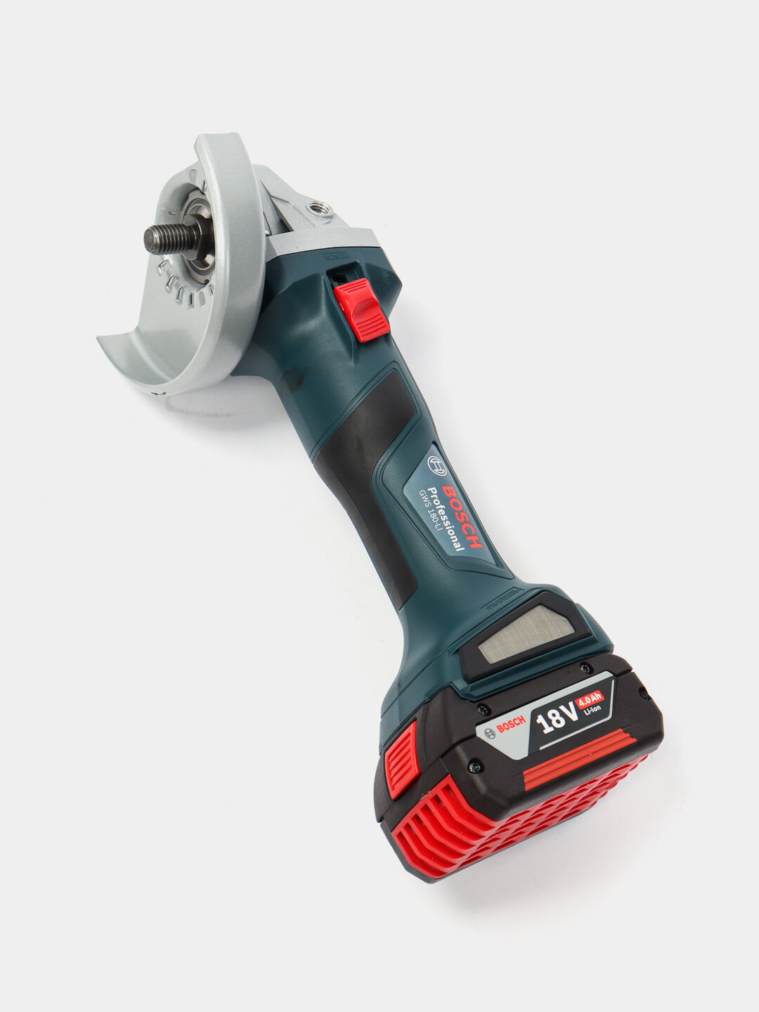 Аккумуляторная болгарка Bosch GWS 180-LI – мобильная УШМ с диском 125 мм, 18В. Угловая шлифовальная машина. — фото 1