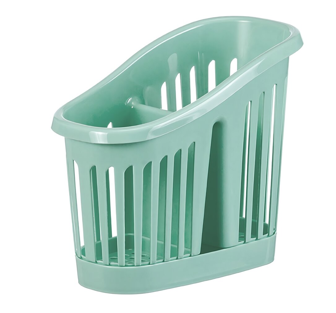 Сушилка для столовых приборов 2х секционная М1165 пластик фисташковый
