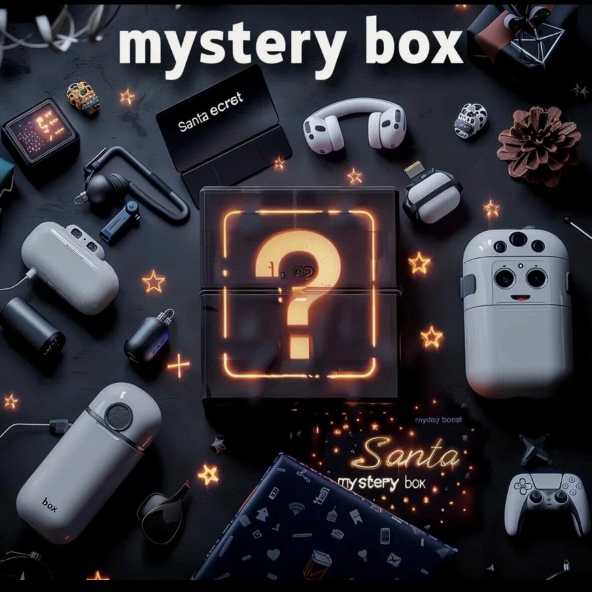 Коробка с сюрпризом "мистери бокс" super mystery box оригинальные и универсальные подарки для друзей и всей семьи и себе