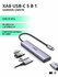 Хаб USB-C 5 в 1 UGREEN CM478 / 1xUSB-A 3.0 + 2хUSB-A 2.0 / HDMI 4...