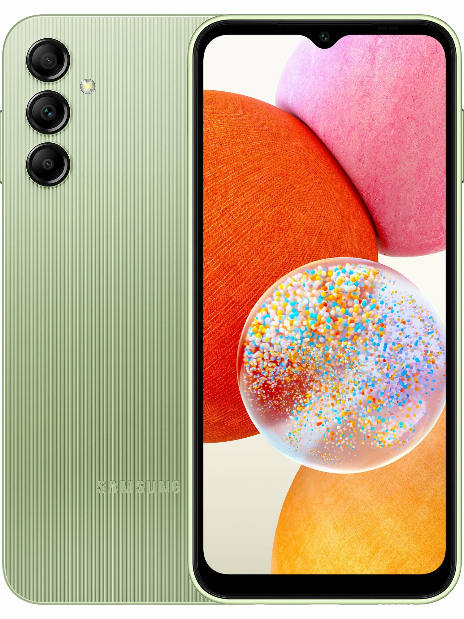 Смартфон Samsung Galaxy A14 4/64 ГБ, Dual nano SIM, светло-зеленый