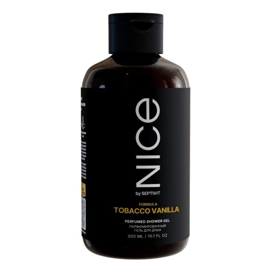 Парфюмированный гель для душа Nice BY Septivit Formula Tobacco Vanilla, 300 мл
