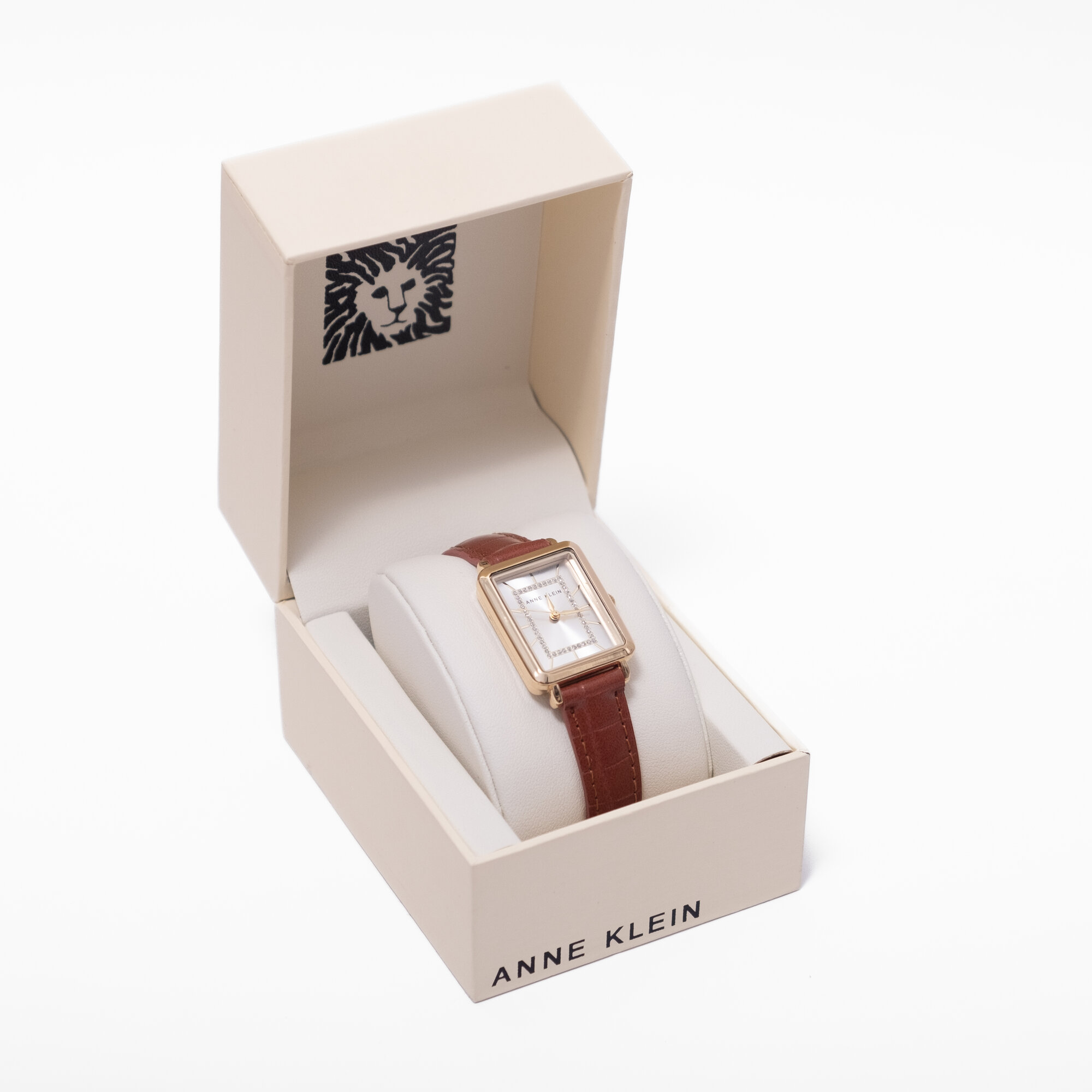 Наручные часы ANNE KLEIN, коричневый/белый — фото 1
