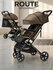 Коляска прогулочная Amarobaby, Route, коричневый