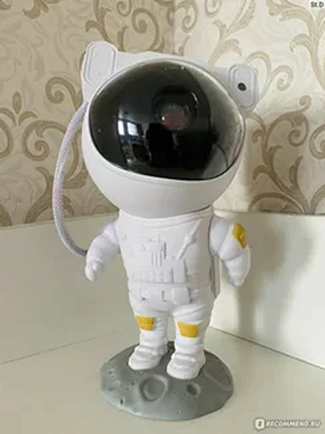 Ночник-проектор детский "Звездное небо" Космонавт, на кровать, USB, с пультом, Bluetooth