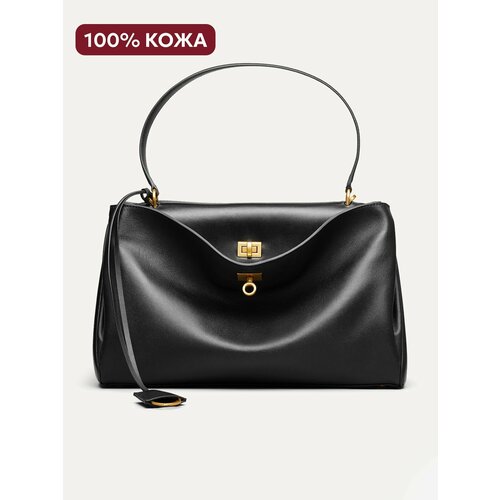 Сумка тоут JACK ARNO, фактура матовая, черный 2