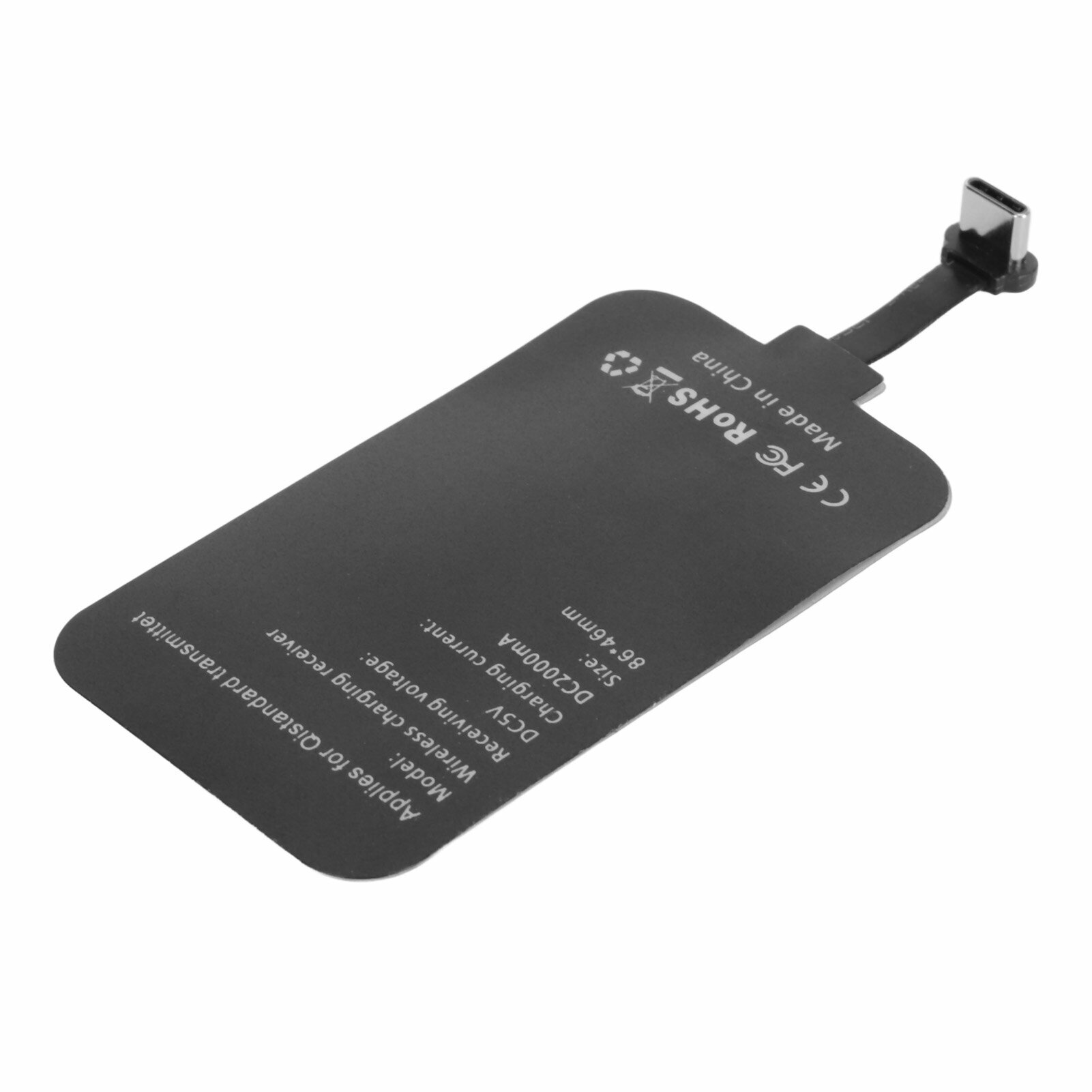 Беспроводной зарядный приемник 10W Type C для быстрой зарядки 5V 2A для дома и путешествий