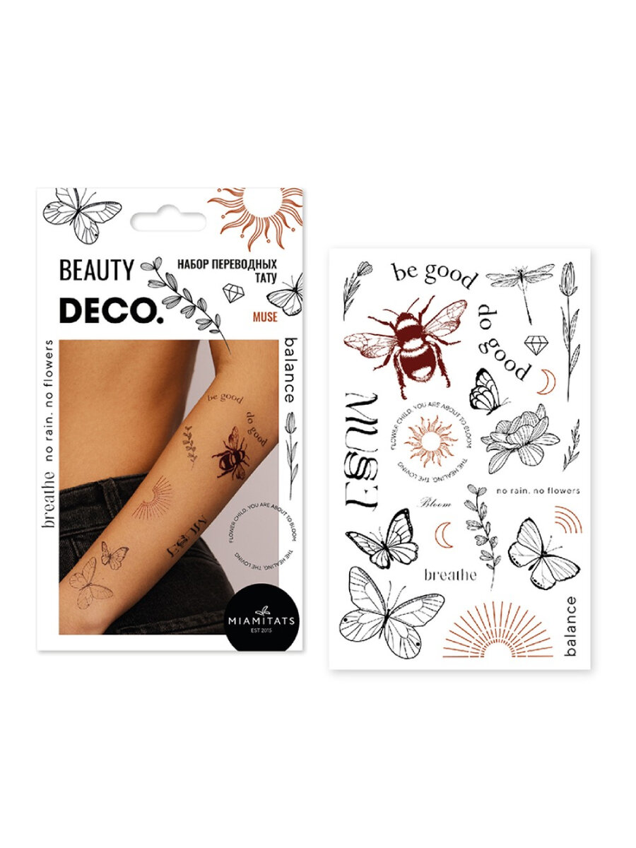 Набор переводных мини-татуировок DECO. by Miami tattoos (Muse)