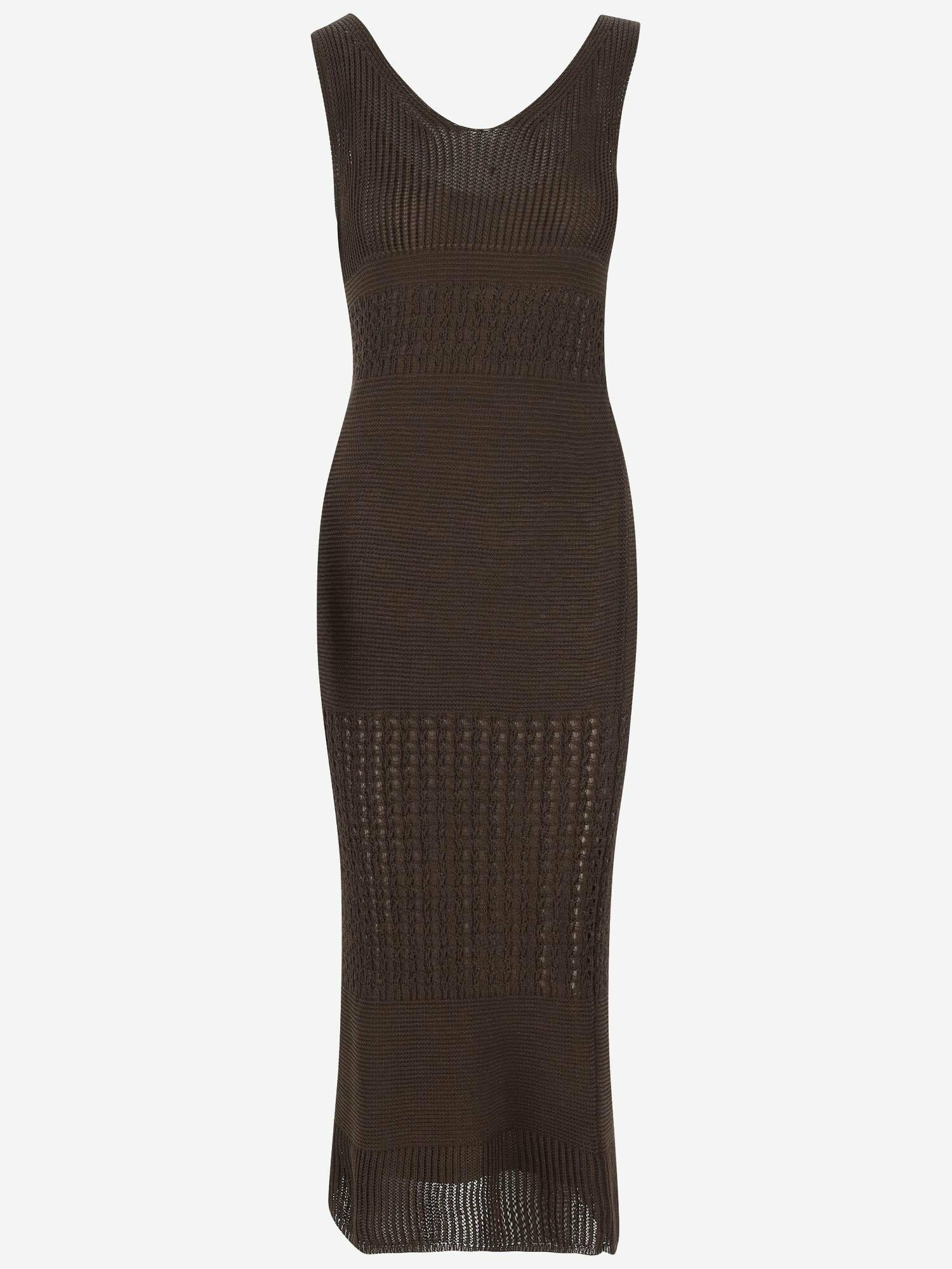 Платье Max Mara, размер XS, коричневый