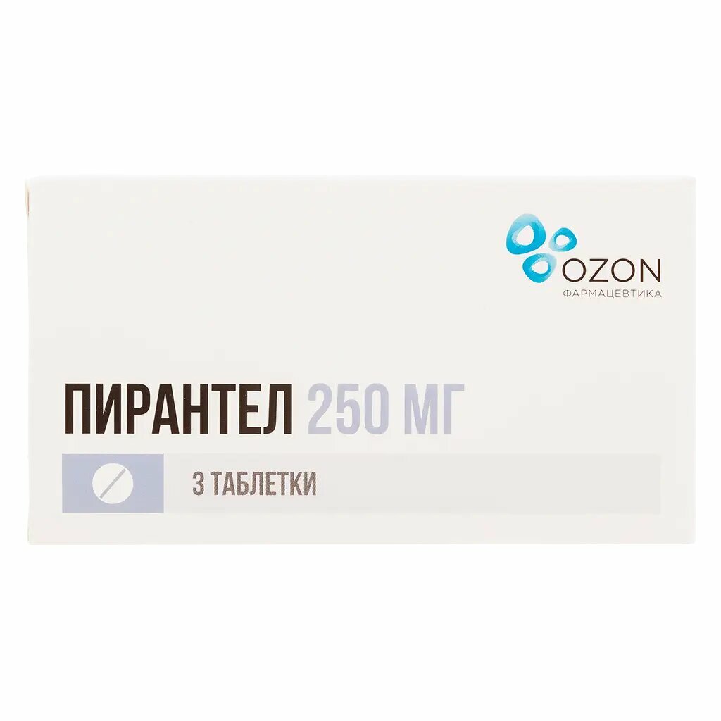 Пирантел таблетки 250 мг 3 шт